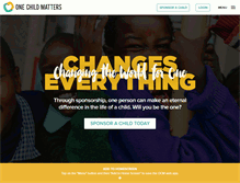 Tablet Screenshot of onechildmatters.org